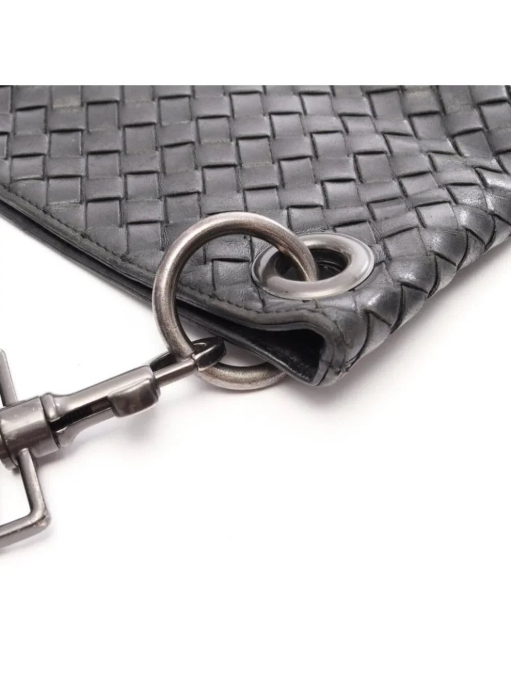 Bottega Veneta Shoulder Bag Intrecciato Black Leather